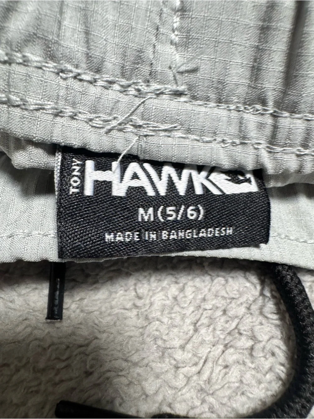 Tony Hawk Light Gray Kids Cargo Joggers with Black Accents